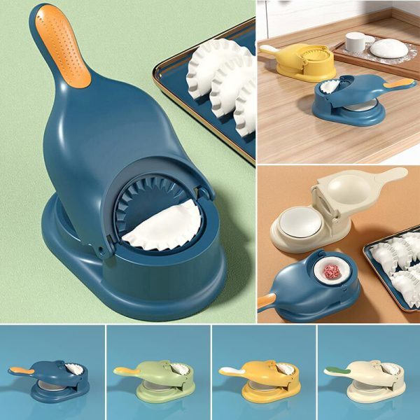 2-in-1 Dumpling Wrapper Tool Food Grade Manual Dumpling Wrapper Mold Labor-saving Baking Pastry Home Kitchen Gadget (random Color)